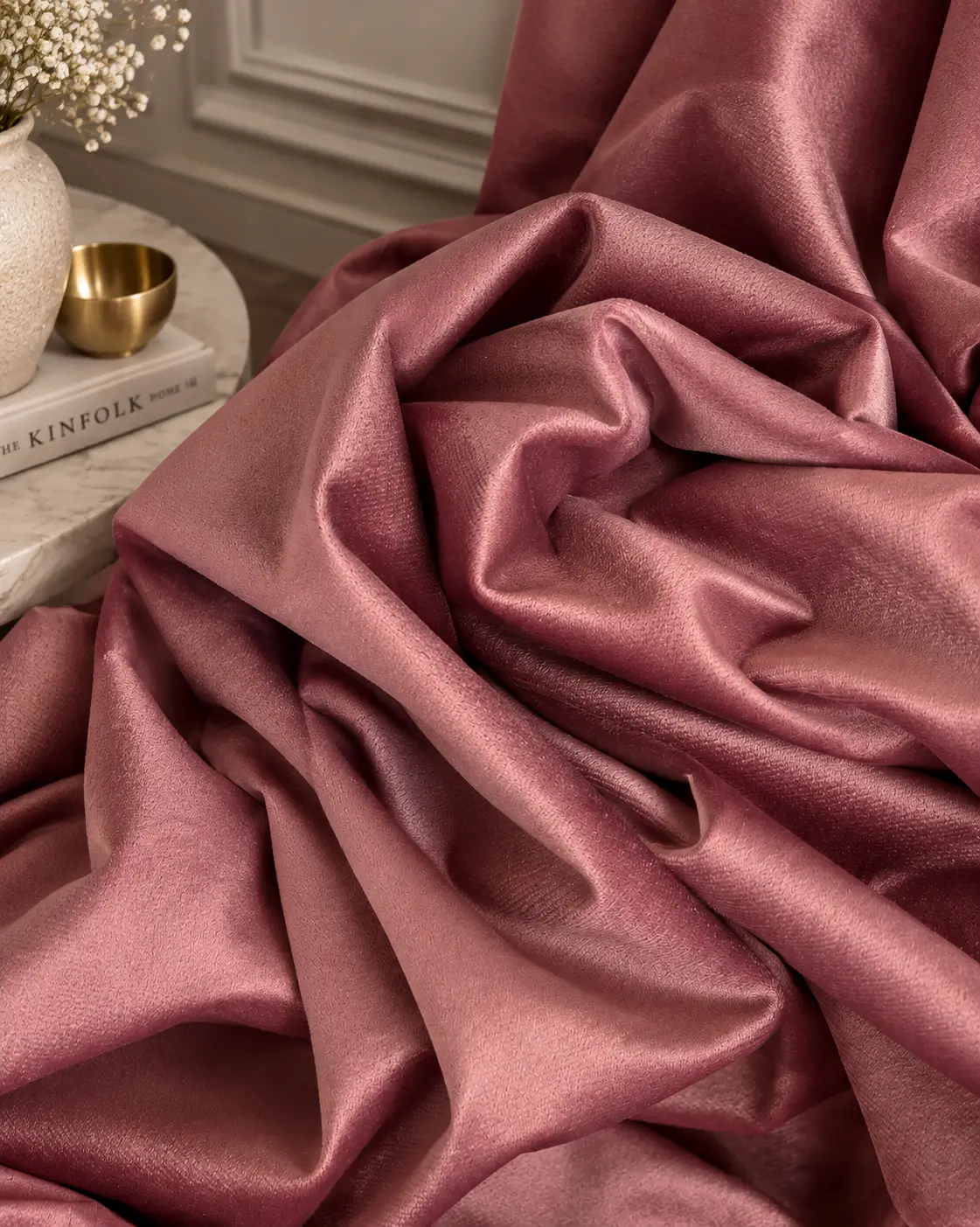 Фрезовые шторы Polinari Dusty Rose на окно